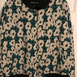 Floral bomber jacket